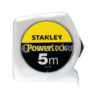 Flessometro Stanley Powerlock cassa in materiale sintetico