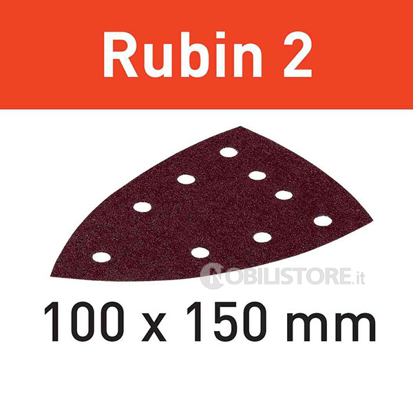 Foglio abrasivo Festool Rubin 2 100x150 mm forato