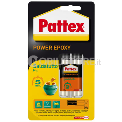 Adesivo Pattex Power Epoxy Saldatutto Mix epossidico bicomponente