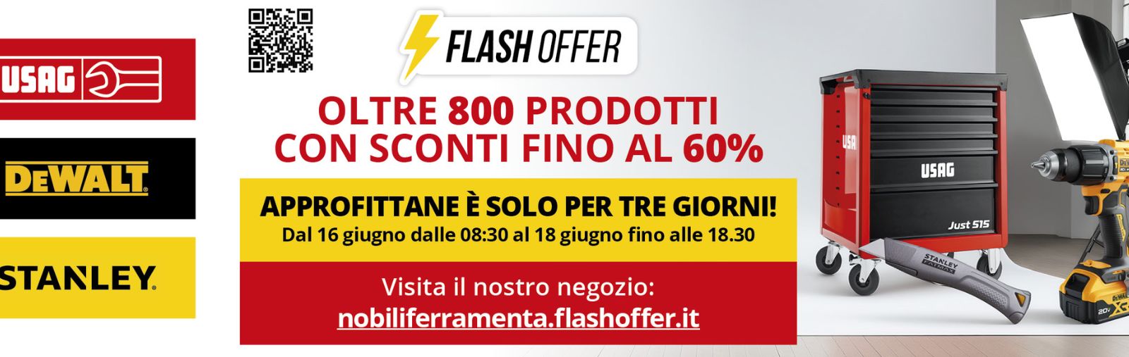 Flash Offer Usag, DeWalt e Stanley