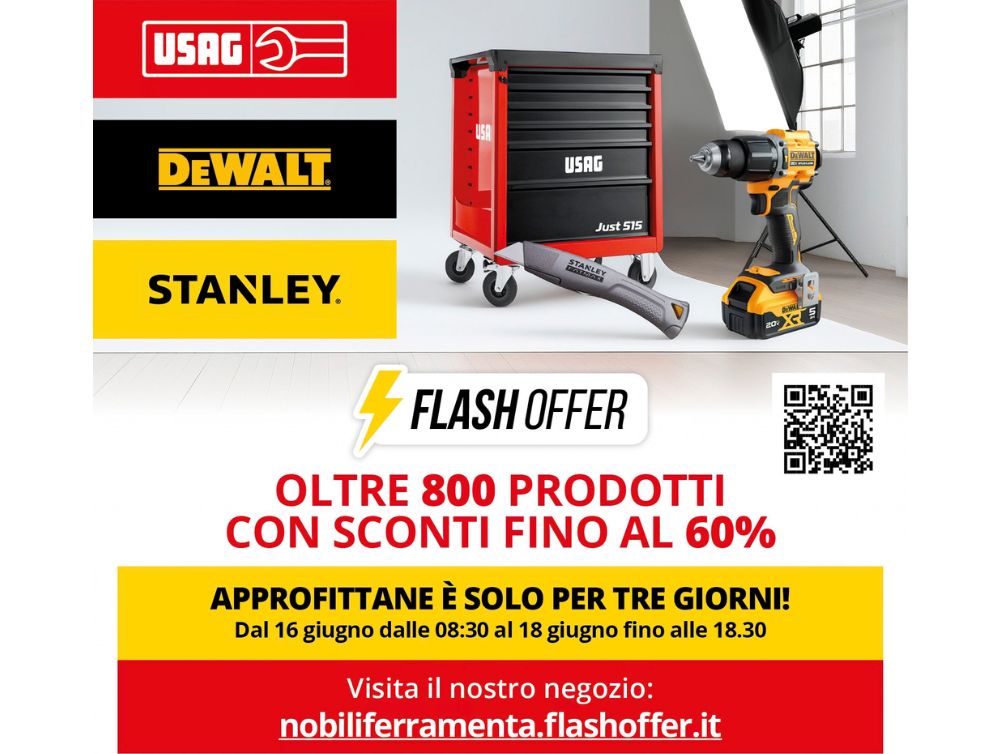 Flash Offer Usag, DeWalt e Stanley
