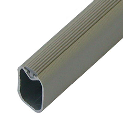 Tubo alluminio ovale 30x15 mm con gomma