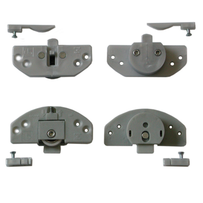Guarnitura completa Scorribase Medio per 1 anta legno peso max 30 kg