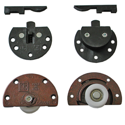 Guarnitura Scorribase Standard per anta legno peso max 40 kg