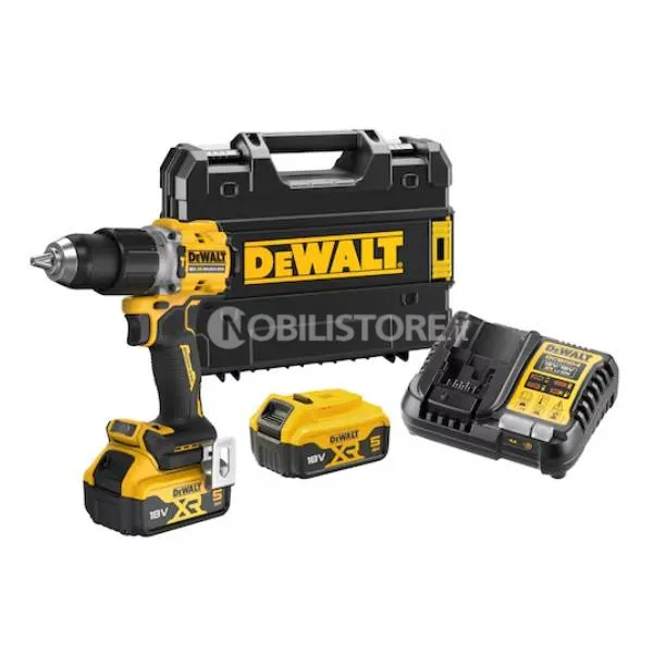 Trapano Avvitatore DeWalt 18V 5 Ah XR Brushless DCD805P2T-QW