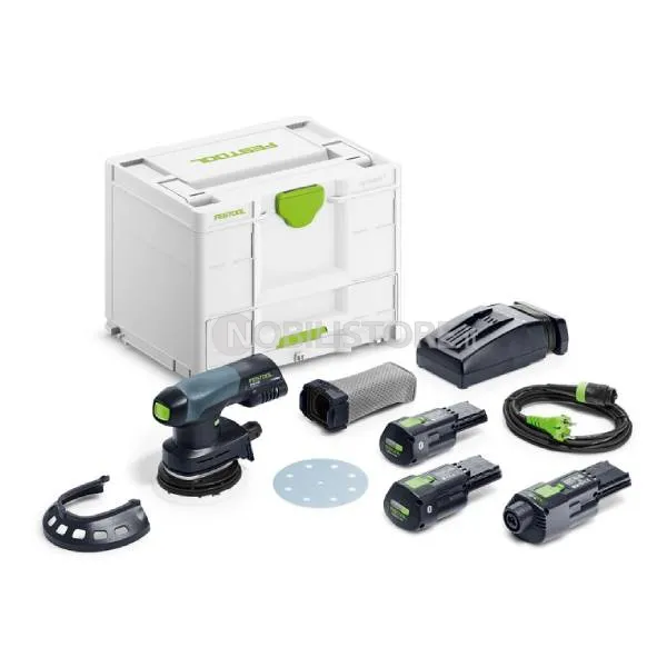 Levigatrice rotorbitale a batteria Festool ETSC 125 3,0 - Set