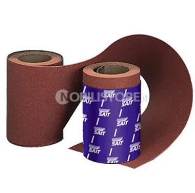 Carta abrasiva Saitac RSSC AW D altezza 115 mm rotolo da 5 metri