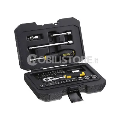 Set 38 pezzi Stanley chiavi a bussola 1/4"
