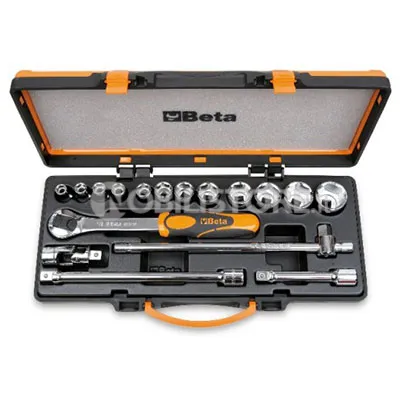 Set 17 pezzi bussole e accessori Beta 920B/C12X 1/2" in cassetta