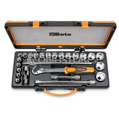 Set 20 pezzi bussole e accessori Beta 920B/C20X 1/2" in cassetta
