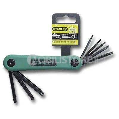 Set 8 chiavi maschio Torx Stanley tascabile