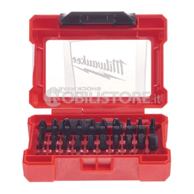 Set inserti Milwaukee Shockwave 32 pz per Avvitatura