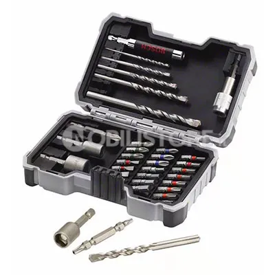 Set inserti e punte per muro Bosch Extra Hard, 35 pezzi