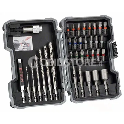 Set inserti e punte per legno Bosch Extra Hard, 35 pezzi