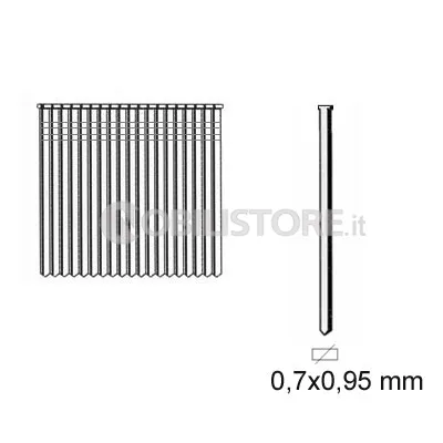 Chiodini piccola testa 0,7x0,95 mm Elpa AP 08