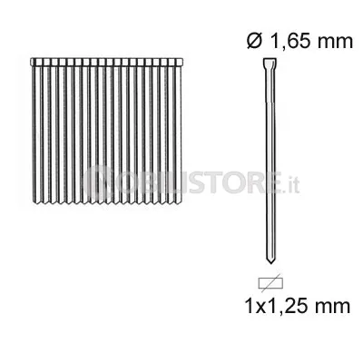 Chiodini piccola testa 1x1,25 mm Senco AY-LS 2