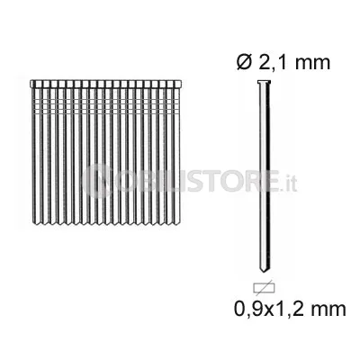Chiodini piccola testa 0,9 x 1,2 Bostitch TI-PIN