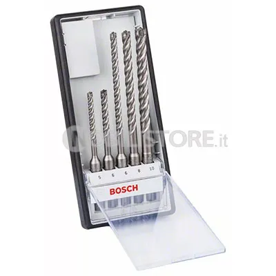 Set 5 punte Bosch Robust Line SDS plus-7X per muro