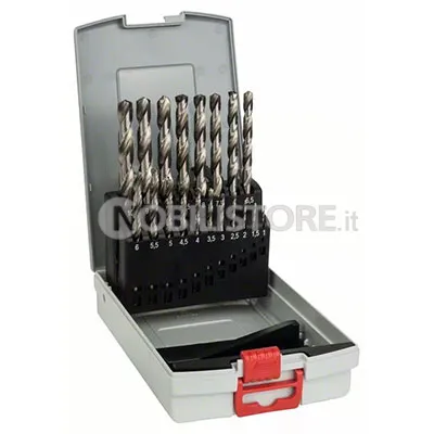 Set 19 punte Bosch HSS-G Din 338 per metallo
