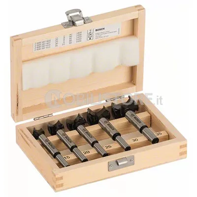 Set punte Bosch Forstner, 5 pezzi
