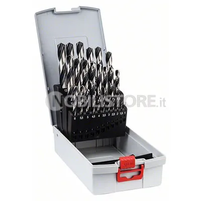 Set 25 punte per metallo Bosch HSS PointTeQ BOSCH ProBox