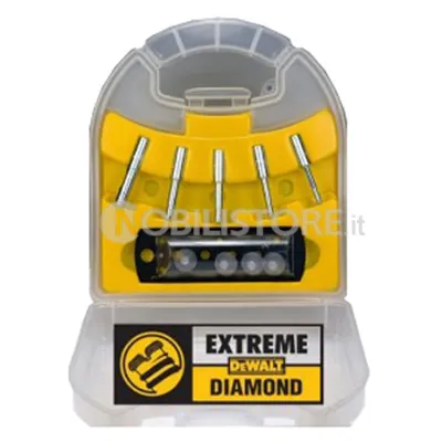 Set 5 punte Dewalt DT6046 per piastrelle