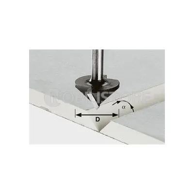 Fresa HW Festool HW S8 D32/90° attacco Ø 8 mm