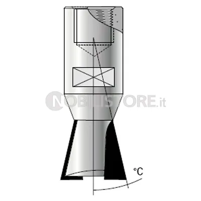 FRESA HM CODA DI RONDINE a due taglienti attacco M12x1