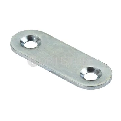 Contropiastra 35x12 mm con due fori