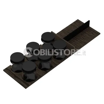 Inserto portaspezie tappo nero per portaposate V1