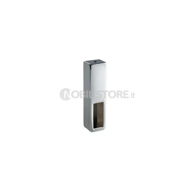 Reggitubo laterale cromato per tubo 25x10 mm