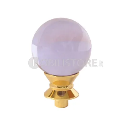 Pomolo VM01 Vetro Murano trasparente