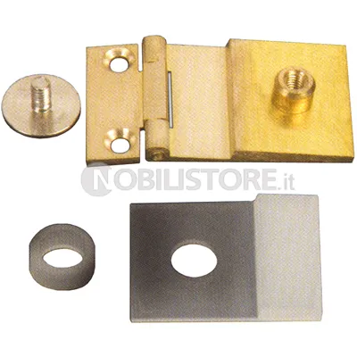 Cerniera per anta in vetro a filo spessore 6 mm