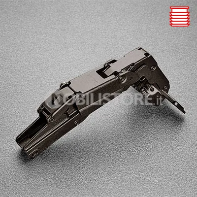 Cerniera serie 200 155° collo 9 spessore minimo 10 mm Titanio
