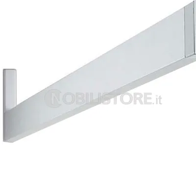 Tubo alluminio rettangolare 30x12 mm (e supporti separati)