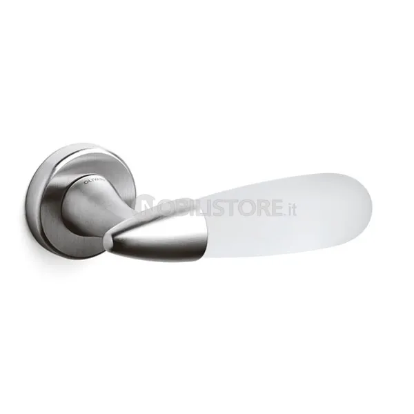6M Cromo satinato + Vetro opaco/Satin chrome + matt glass