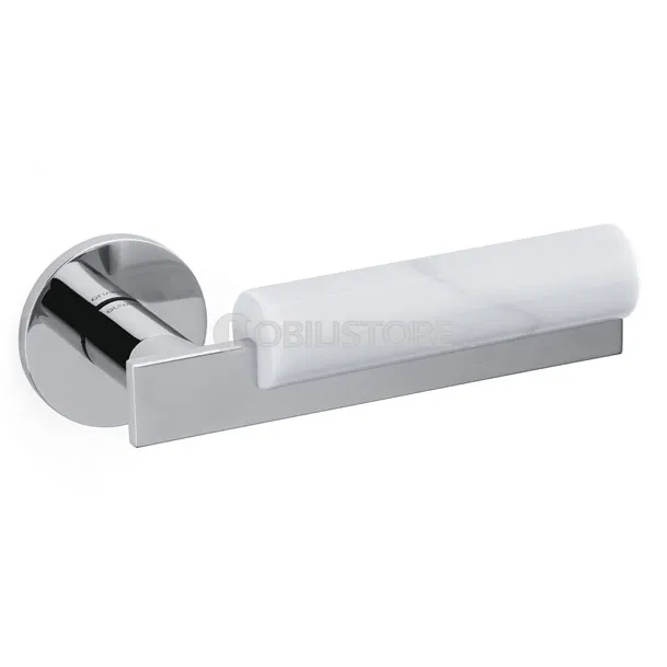 CF Cromo lucido + marmo Bianco Statuario/Bright chrome + Statuario white marble