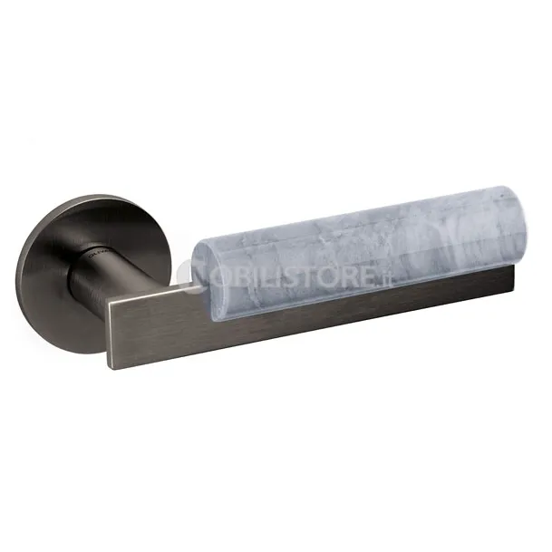 UG SuperAntracite satinato + marmo Grigio Versilys/SuperAnthracite satin + Verilys grey marble