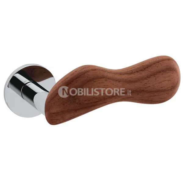 CY Cromo lucido + legno Noce/Bright chrome+Walnut wood