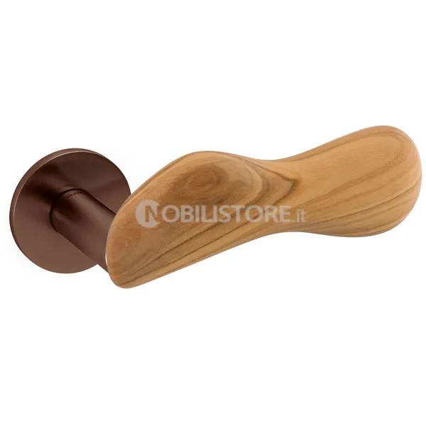 DU SuperBronzo satinato + legno Ulivo/SuperBronze satin+Olive wood