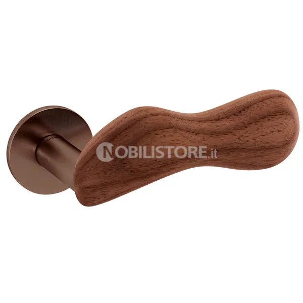 DY SuperBronzo satinato + legno Noce/SuperBronze satin+Walnut wood