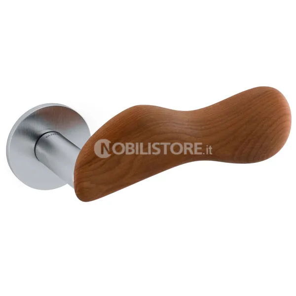MK Cromo satinato + legno Kauri/Satin chrome+Kauri wood
