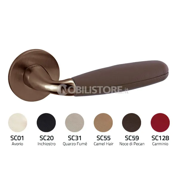 DV SuperBronzo satinato / Pelle/SuperBronze satin+leather
