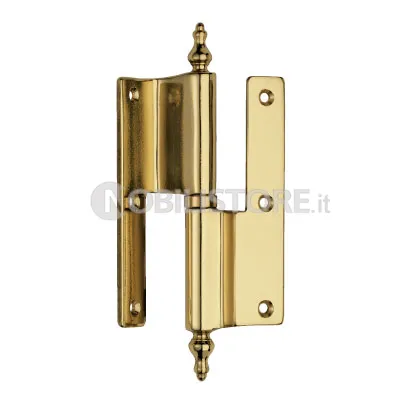 Cerniera porta Bal con collo, 120 mm, finale barocco