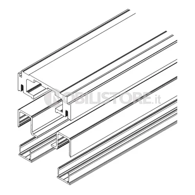 Set binario HAWA-Puro 100-150 in alluminio forato