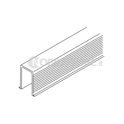 Canalina inferiore ad incasso HAWA-Junior plastica nera