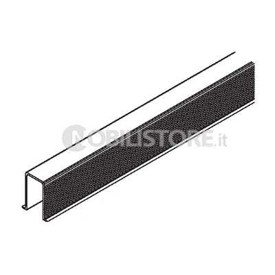Canalina inferiore ad incasso HAWA-Junior plastica nera