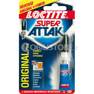 Adesivo istantaneo Super Attak Original, Precision e Maxi