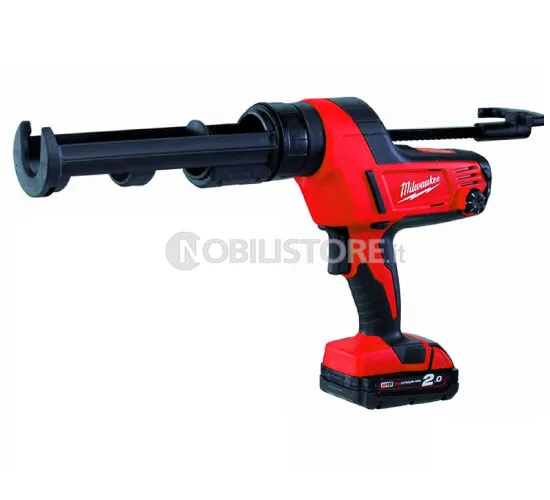 Pistola per silicone Milwaukee C18 PCG/310C-201B con portacartuccia da 310 mm