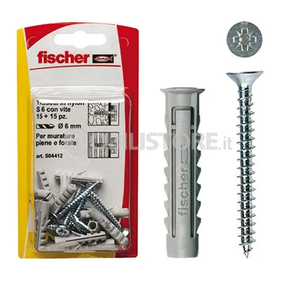 Tassello Fischer SX S K con vite TSP
